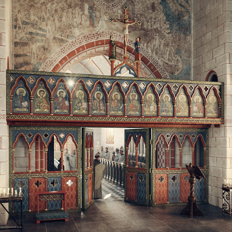Digital reconstruction of St Mary's Church, Youghal by Bob Marshall